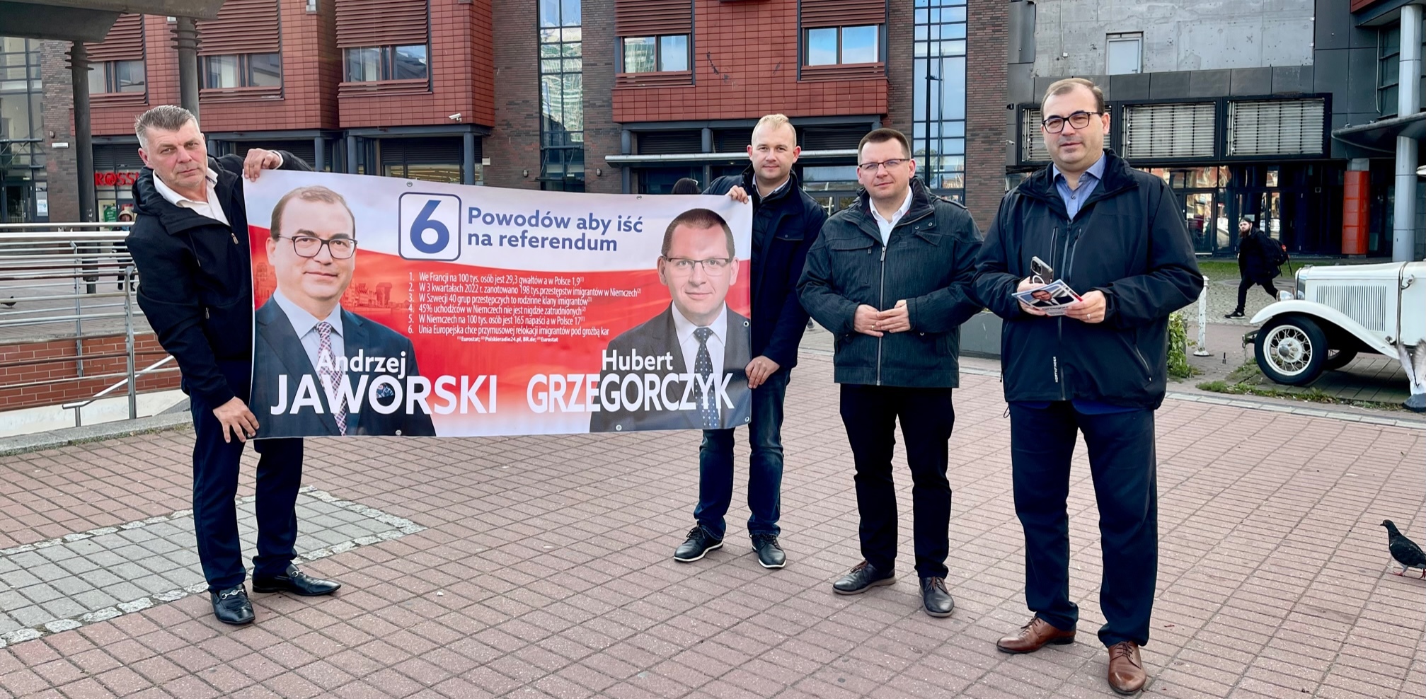 Andrzej Jaworski i Hubert Grzegorczyk z PiS zachęcali w Gdańsku do