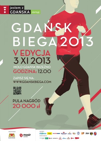 Plakat ogólny Gdańsk Biega 2013