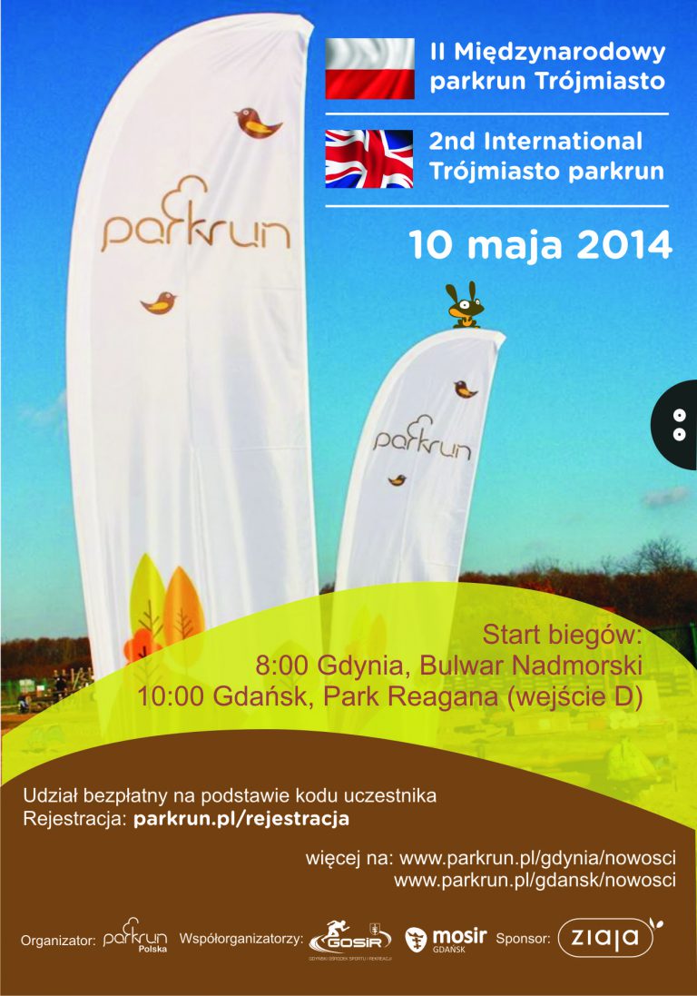 Międzynarodowy parkrun Trójmiasto plakat 1