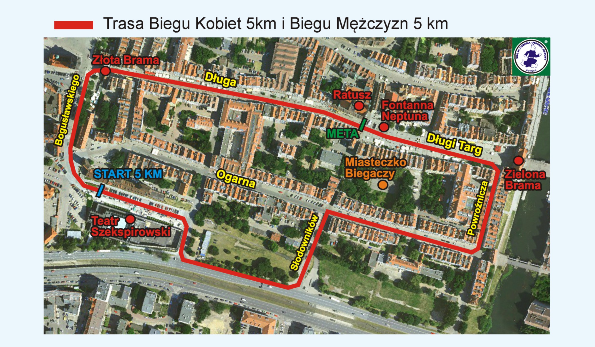 Trasa Biegu Kobie i Biegu Męzczy zn 5 km jpg