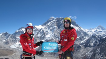 Na Lobuche 6100m. w tle Everest