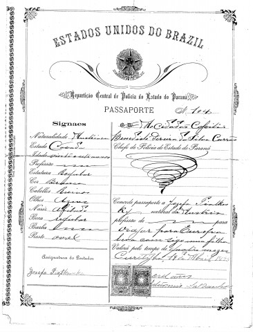 paszport z 1895 r