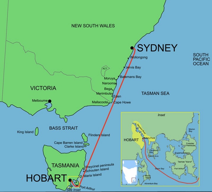 sydney to hobart yacht race route 715