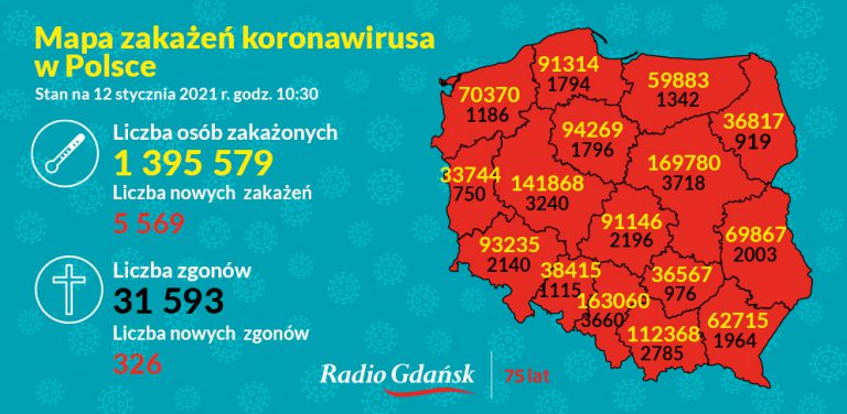 koronawirus mapa 12.01