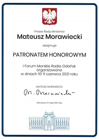 Forum Morskie Radia Gdańsk certyfikat-1