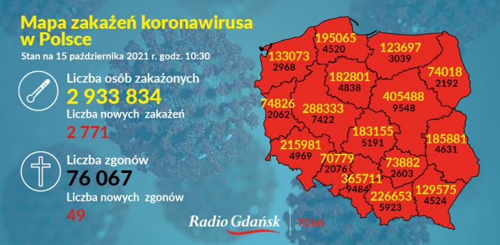 koronawirus mapa 15.10