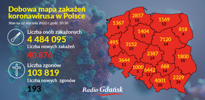 koronawirus mapa 22.01