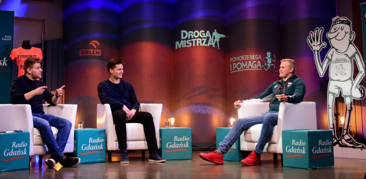 Paweł Kątnik, Tymoteusz Kobiela, Cyprian Mrzygłód (fot. Radio Gdańsk/Roman Jocher)