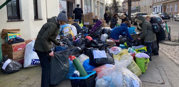 Pomoc gdańszczan dla Ukraińców (fot. Radio Gdańsk/Daniel Wojciechowski)