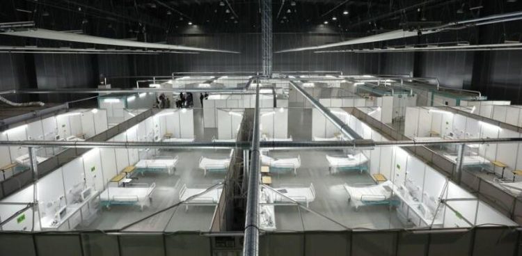 Szpital tymczasowy w AmberExpo (Fot. gdansk.pl/Grzegorz  Mehring)