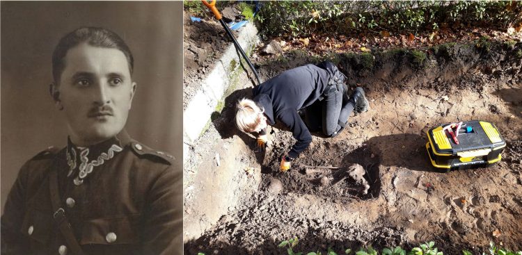 Poszukiwania grobu "Kmicica" w 2019 r. (Fot. Archiwum IPN/ Kapitan Stefan Dębicki)