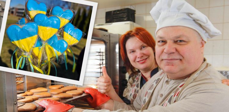 (Fot. Agata Granicka) Na zdjęciu: Anna i Alvydas Gryszkiewiczowie, właściciele piekarni "Wileńskie Pierniki" przy ul. Zawalnej w Wilnie