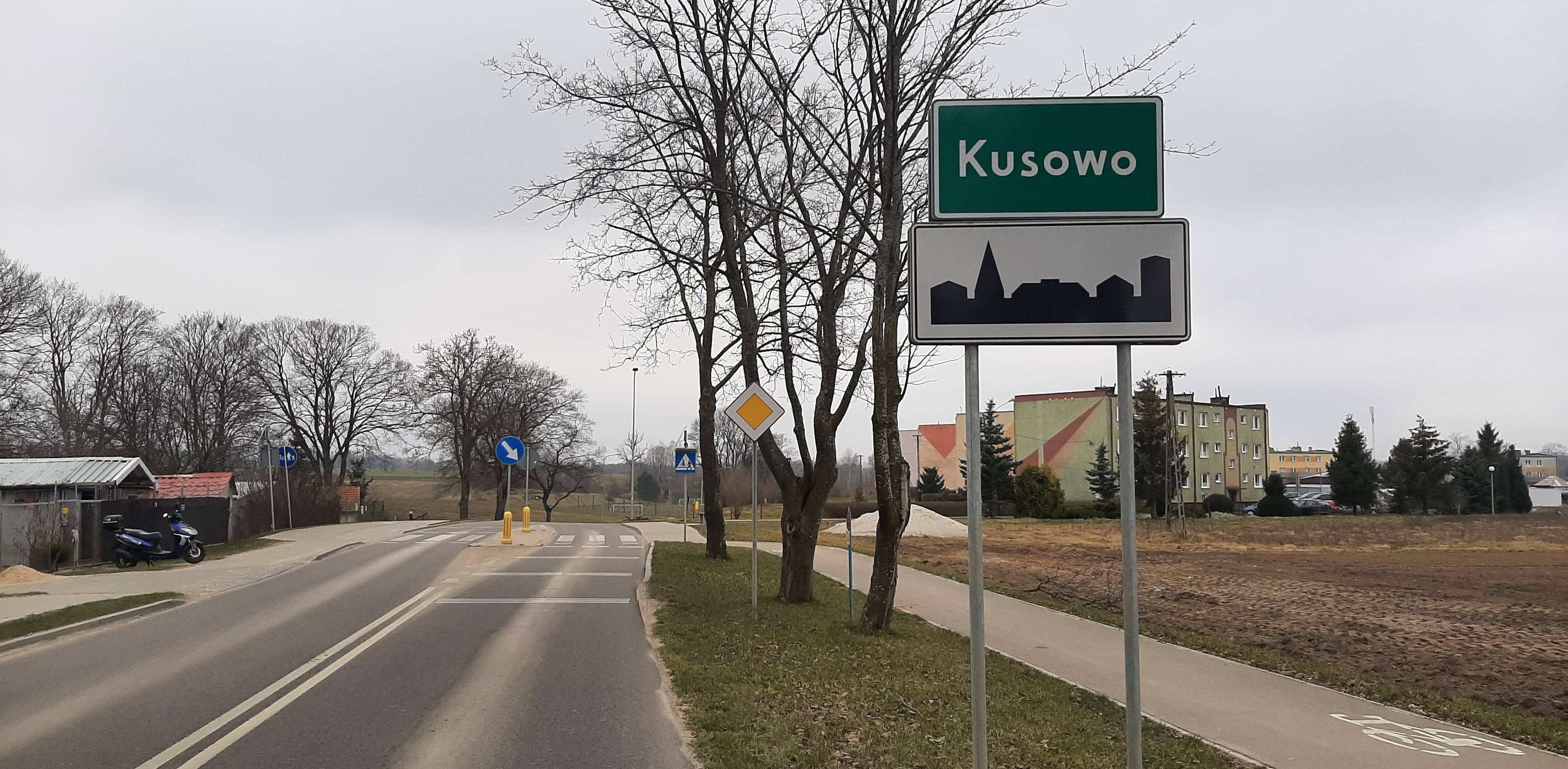 Wjazd do Kusowa (Fot. Radio Gdańsk/Przemysław Woś)