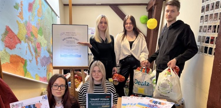 Społeczność uczelni zaangażowała się w pomoc kolegom z Ukrainy (Fot. Akademia Pomorska)