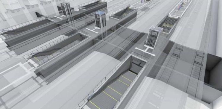 Wizualizacja przebudowy peronów (Graf. PLK SA)