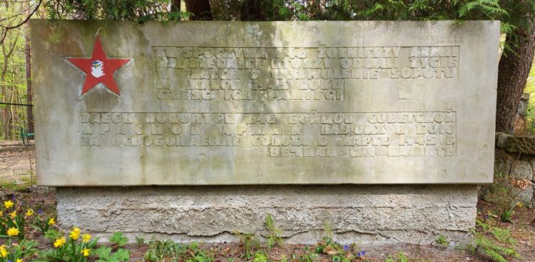 Usunięta tablica (fot. Radio Gdańsk/Edyta Stracewska)