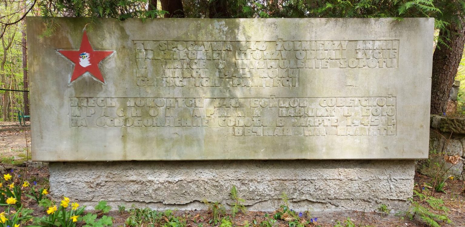 Usunięta tablica (fot. Radio Gdańsk/Edyta Stracewska)