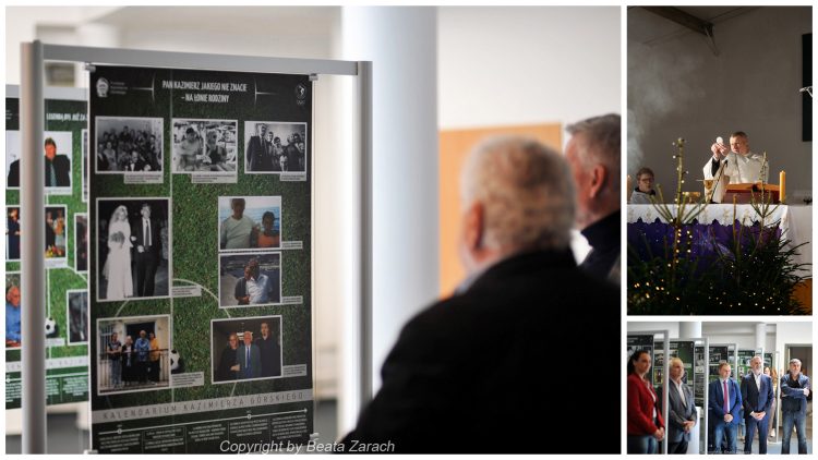 Ks. Andrzej Bulczak w Postawach oraz zdjęcia z wystawy Kazimierza Górskiego (Fot. Archiwum prywatne)