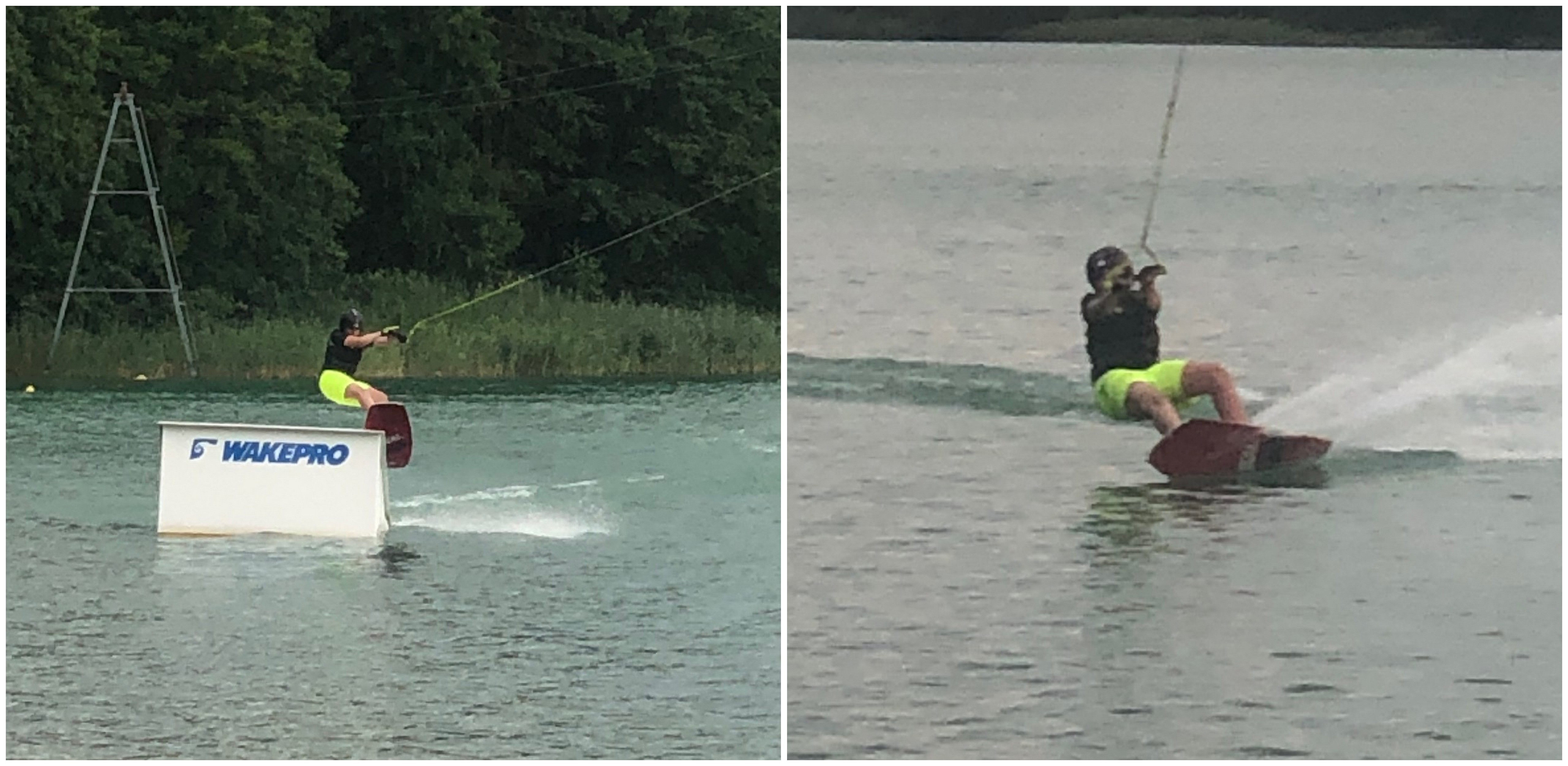 Na zdjęciach Maksymilian, lat 12 (na desce pływa od 8 lat) (fot. Radio Gdańsk/Joanna Merecka-Łotysz)