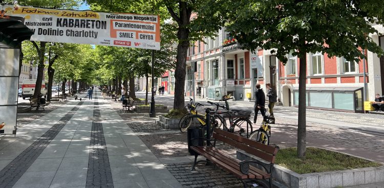 Przebudowa alei Wojska Polskiego na bardziej "zieloną" to jedno z zadań, jakie zostaną zrealizowane w ramach programu "Nasza wspólna przestrzeń" (fot. Radio Gdańsk/Kinga Siwiec)