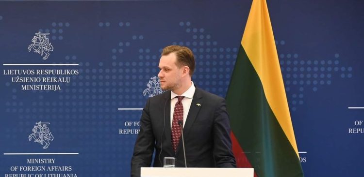 (fot. Twitter/Gabrielius Landsbergis)