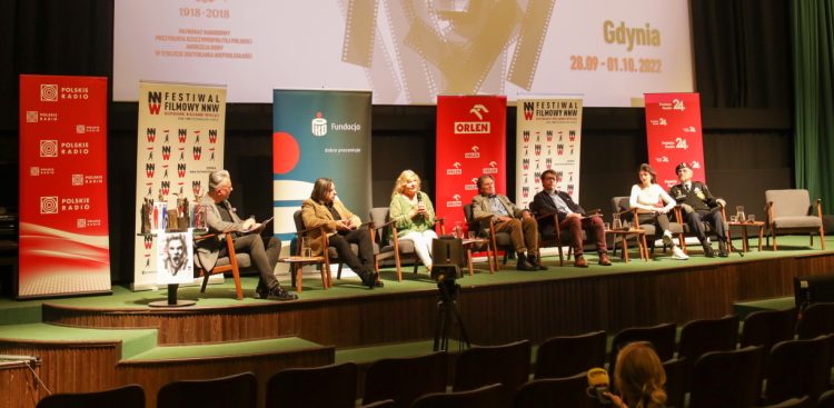 Konferencja prasowa nt. XIV Międzynarodowego Festiwalu Filmowego Niepokorni Niezłomni Wyklęci w Warszawie. (fot. PAP/Albert Zawada)