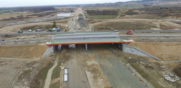 Fot. GDDKiA Szczecin / Zaawansowana budowa obwodnicy Sianowa i Koszalina w ciągu drogi S6