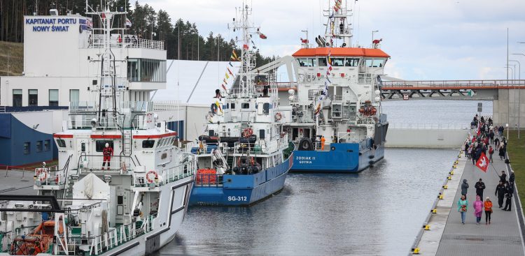 Na zdjęciu: otwarcie przekopu Mierzei Wiślanej (fot. Radio Gdańsk/Roman Jocher)