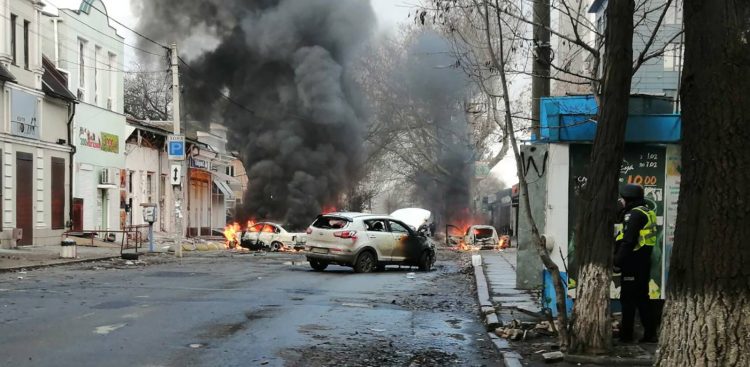 (EPA/STATE EMERGENCY SERVICE OF UKRAINE HANDOUT -- BEST QUALITY AVAILABLE -- MANDATORY CREDIT: STATE EMERGENCY SERVICE OF UKRAINE)