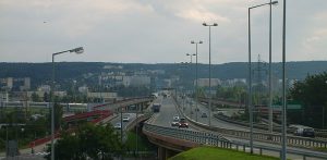 Estakada Kwiatkowskiego (Fot. Wikimedia Commons/Leinad)