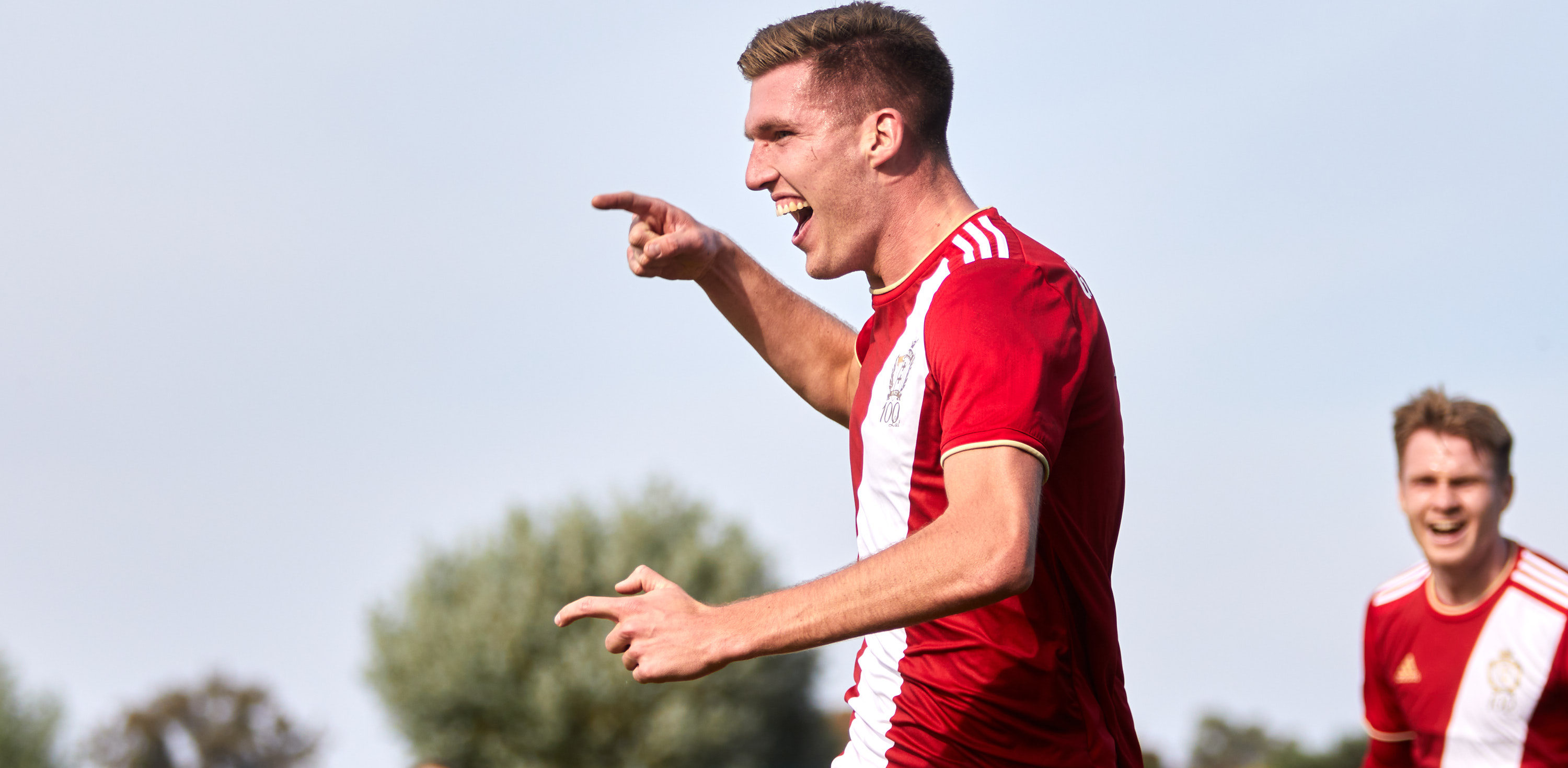 Mecz III ligi. Gedania Gdańsk - Bałtyk Gdyni n/z Filip Sosnowski (Fot. Agencja KFP/Jacek Koślicki)