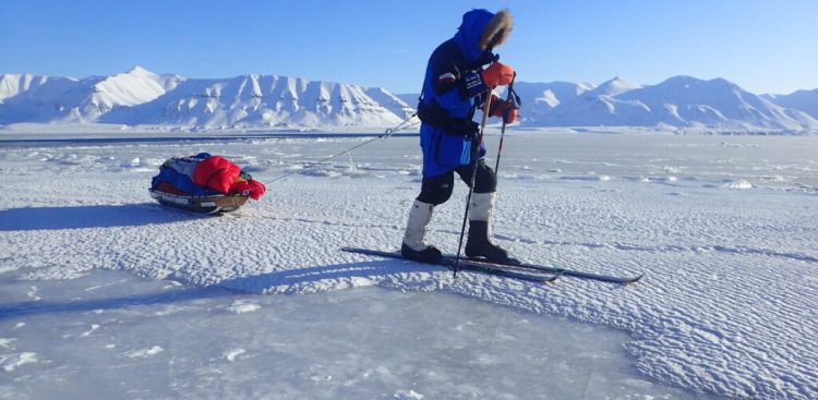 Na zdjęciu: Marcin Gienieczko podczas jednej z poprzednich wypraw (fot. archiwum prywatne)