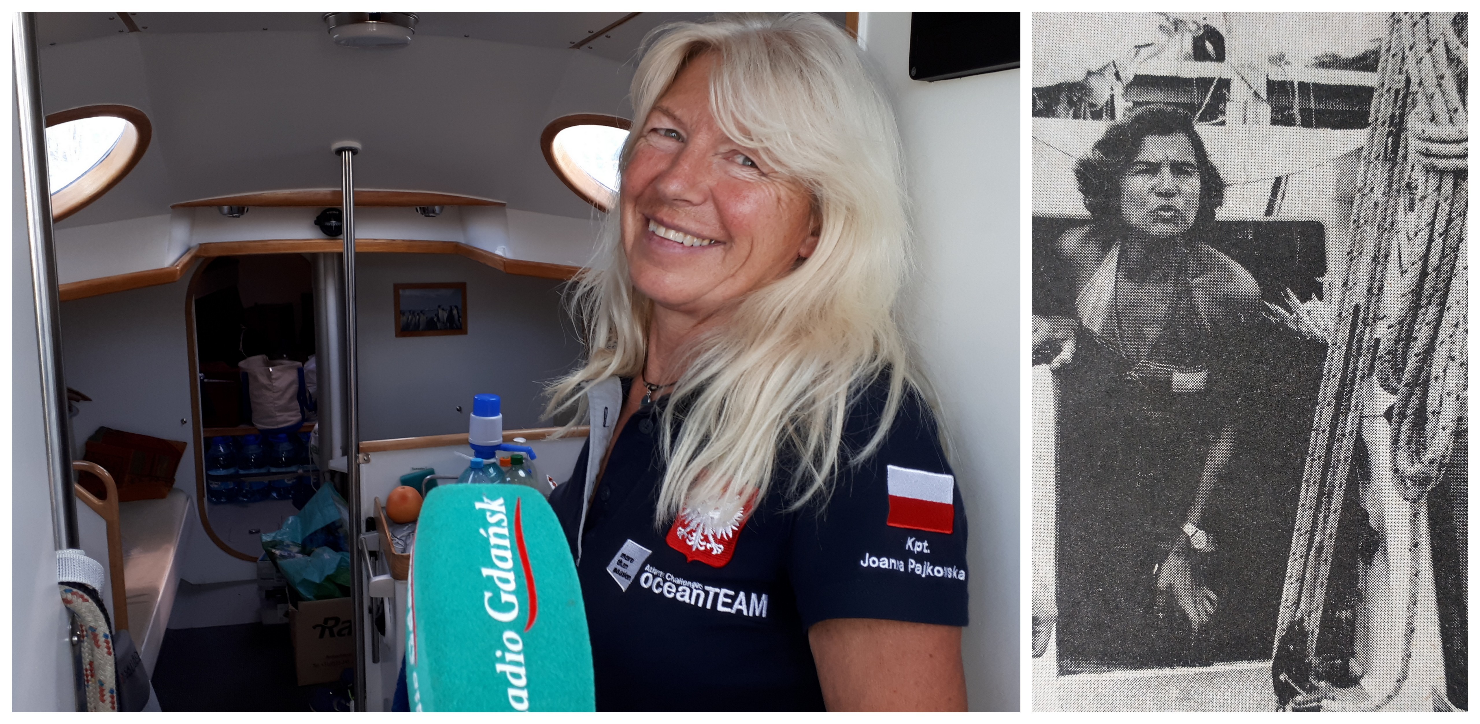 kapitan Krystyna Chojnowska-Liskiewicz (P) i  kapitan Joanna Pajkowska (L) (Fot. Radio Gdańsk/Wikipedia.org)