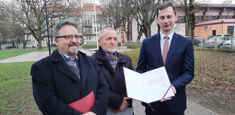 Edmund Głombiewski, Tadeusz Bobrowski i Jacek Szaran
(Fot. Radio Gdańsk/Przemysław Woś)