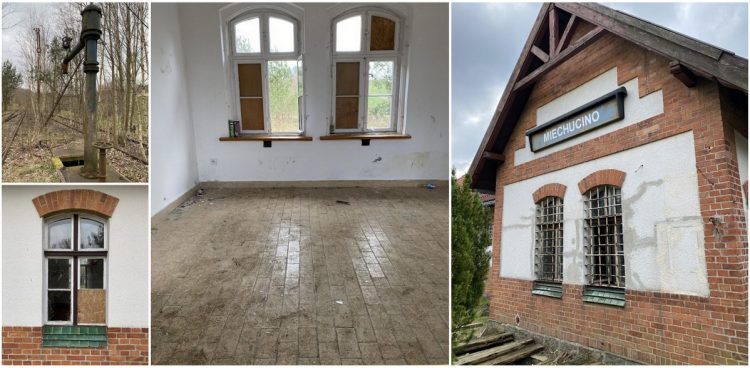 Dworzec kolejowy w Miechucinie - stan obecny (fot. słuchacz Radia Gdańsk)
