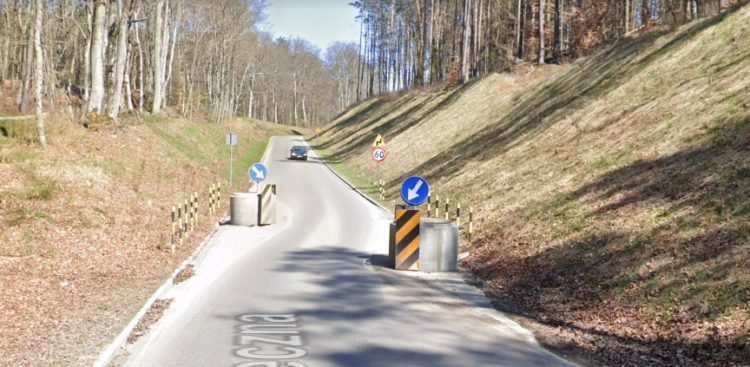 Ulica Słoneczna na trasie Sulmin-Otomin, na której doszło do wypadku (fot. Google Street View)