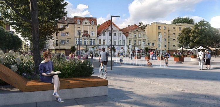 Wizualizacja Starego Rynku w Słupsku. (fot. UM Słupsk)