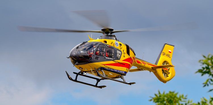 Śmigłowiec Lotniczego Pogotowia Ratunkowego (fot. Radio Gdańsk/Grzegorz Armatowski)