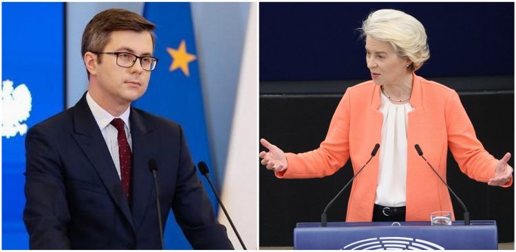 (fot. Twitter/Piotr Müller ; Twitter/Ursula von der Leyen)