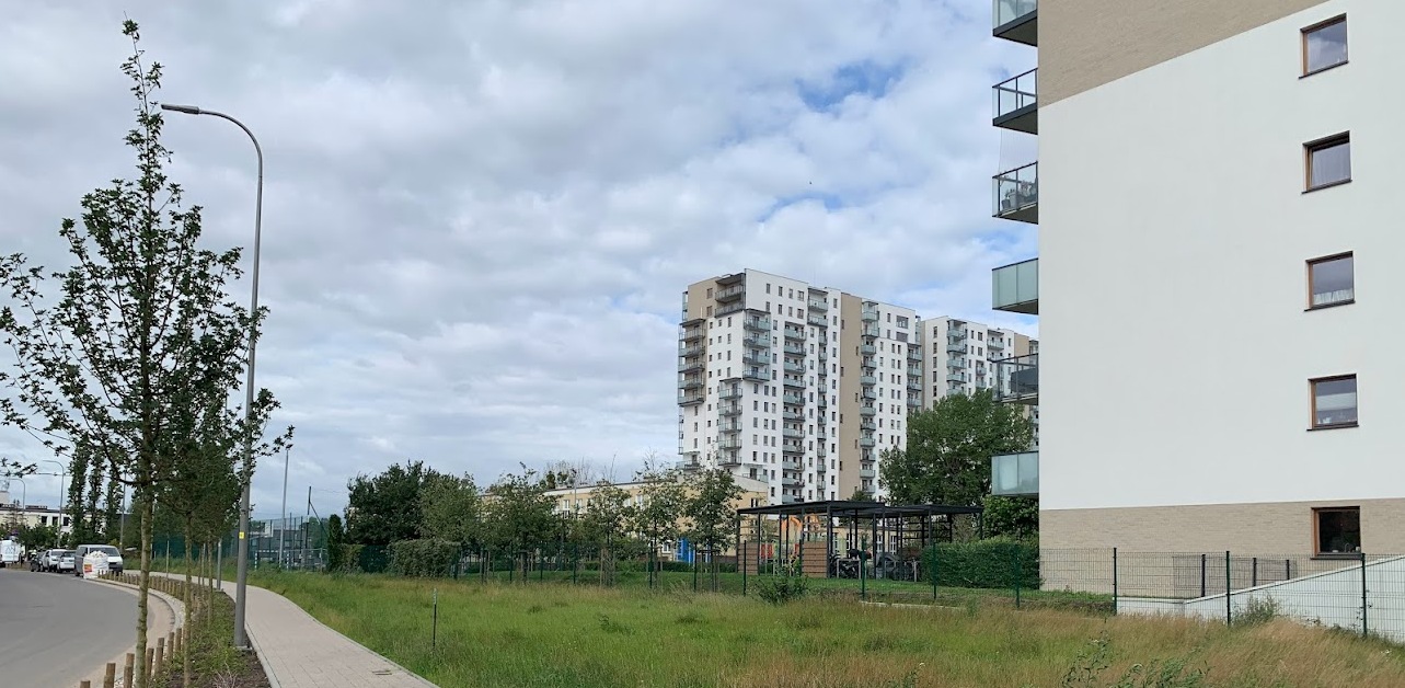 W tym miejscu ma stanąć pierwsza w Gdańsku ławka solarna (fot. mat.pras./Dyrekcja Rozbudowy Miasta Gdańska)