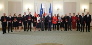 Uroczystość powołania i zaprzysiężenia Rady Ministrów w Pałacu Prezydenckim w Warszawie (fot. PAP/Paweł Supernak)