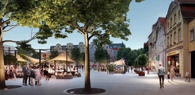 Wizualizacja Starego Rynku, (fot. UM Słupsk)