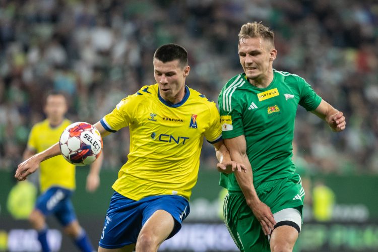 Polsat Plus Arena Gdańsk. Fortuna 1 Liga. Mecz Lechia Gdańsk - Motor Lublin. Nz. 
Łukasz Zjawiński ( Lechia ).
28.07.2023
fot. Krzysztof Mystkowski / KFP