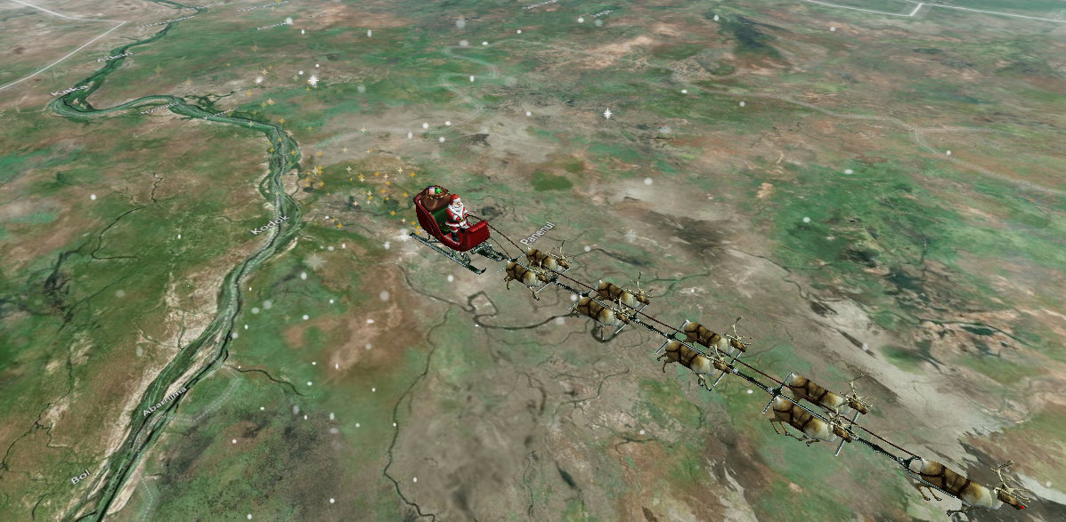 (fot. NORAD Tracks Santa)