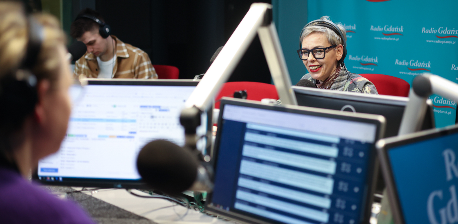 Ewelina Potocka, Tymoteusz Kobiela i Magda Szpiner(Fot. Radio Gdańsk/Roman Jocher)