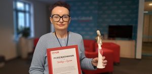 Na zdjęciu: Joanna Matuszewska, dziennikarka zajmująca się tematyką medyczną (fot. Radio Gdańsk)