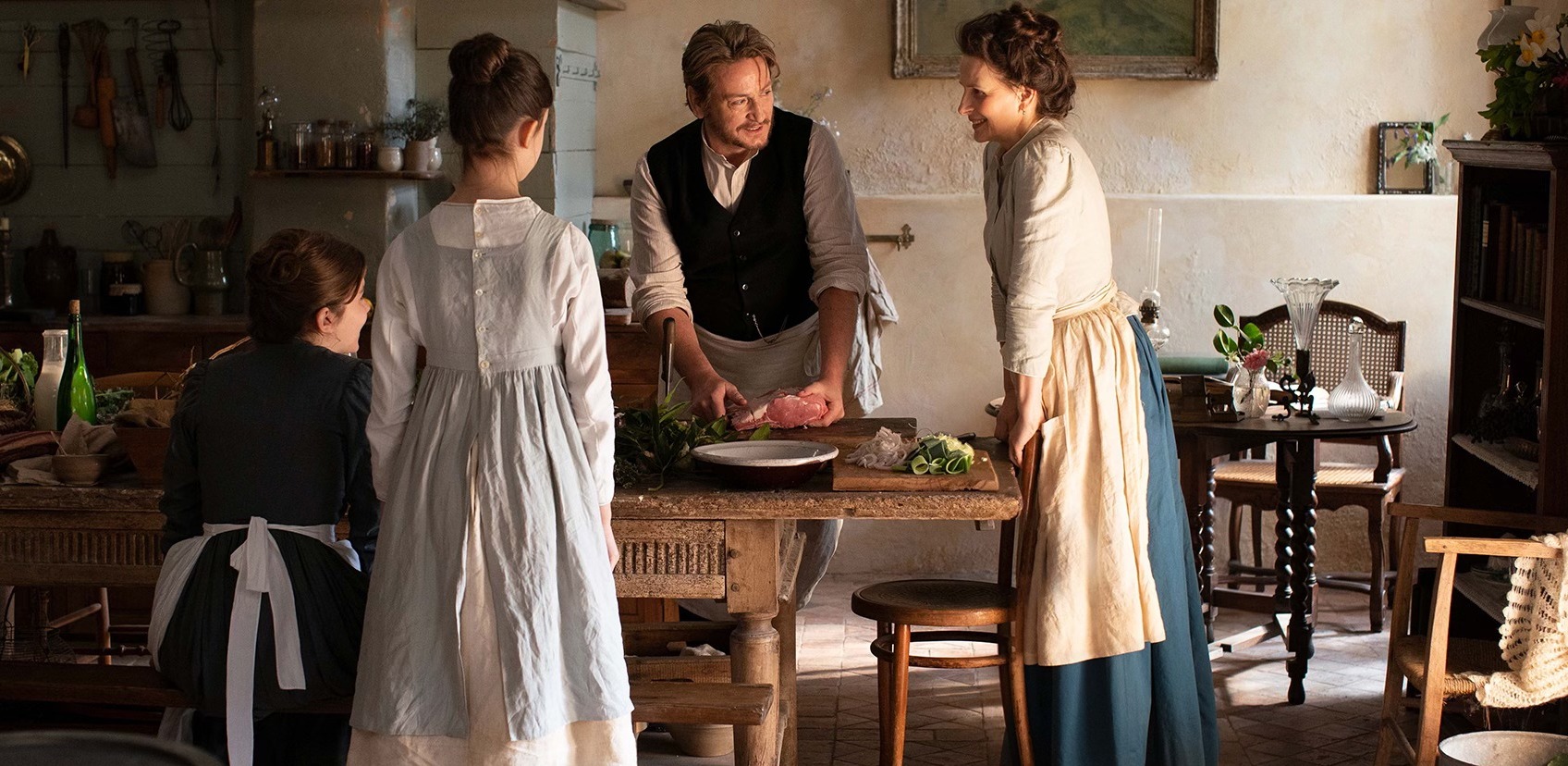 Na zdjęciu: kadr z filmu "Bulion i inne namiętności" (fot. Facebook.com/K5 Akademia Kulinarna)