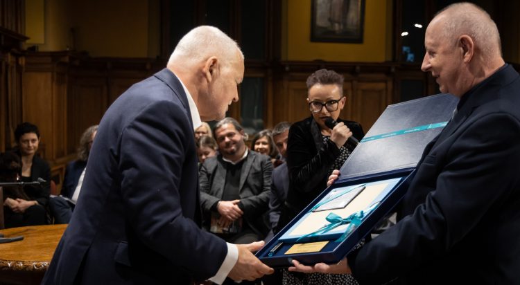 Gdańsk, Nadbałtyckie Centrum Kultury - promocja książki "JKB. Jan Krzysztof Bielecki” (fot. Radio Gdańsk/Roman Jocher)
