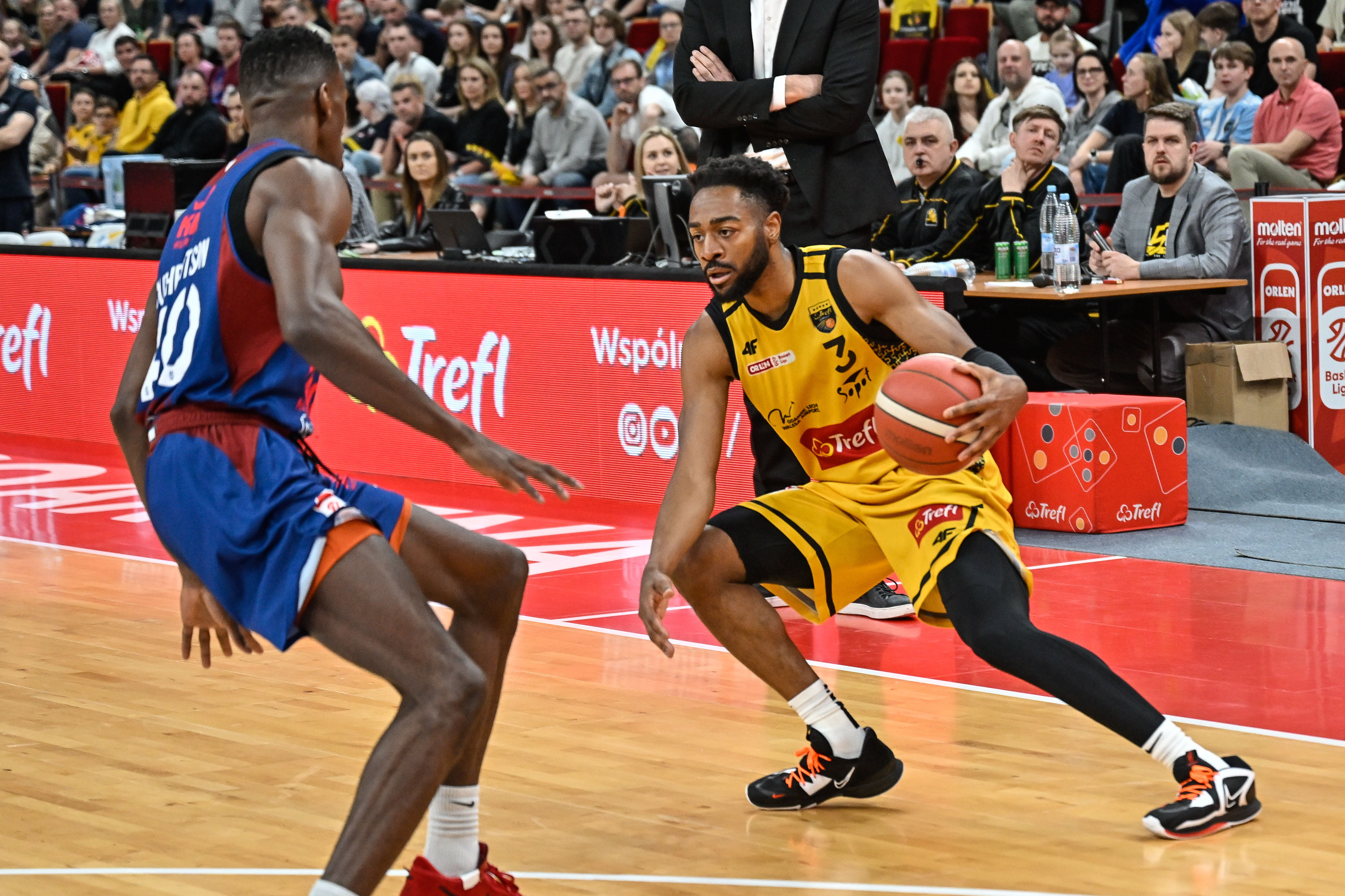 Ergo Arena Gdansk/Sopot. 30. kolejka Orlen Basket Ligi. Trefl Sopot - King Szczecin 92:98. 27.04.2024 fot. Jerzy Bartkowski / KFP