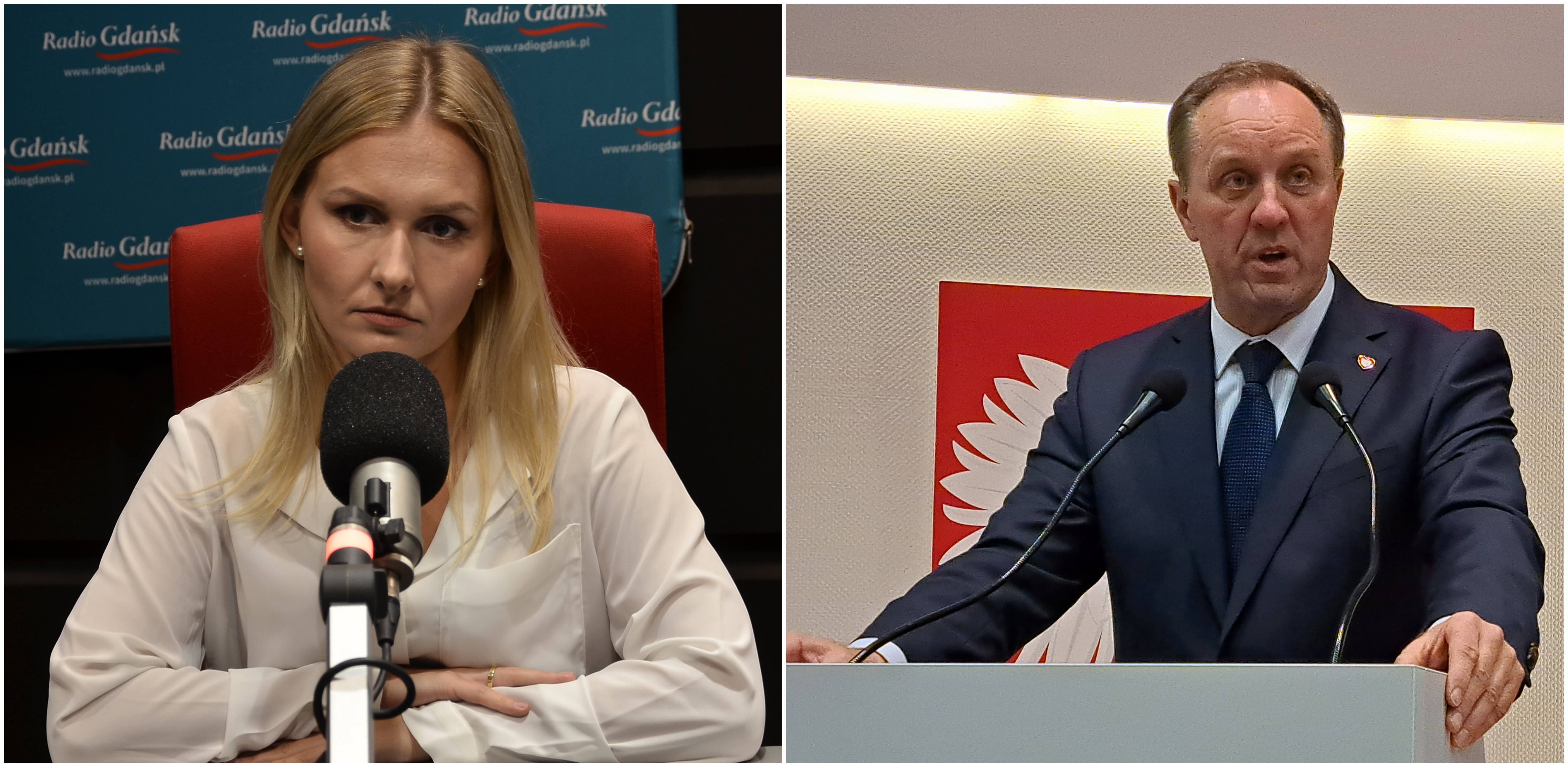 Natalia Nitek-Płażyńska,  Mieczysław Struk (Fot. Radio Gdańsk)